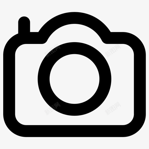 照相摄像机多媒体元素图标svg_新图网 https://ixintu.com 多媒体元素 摄像机 照相 粗体圆形