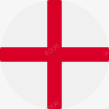英格兰国旗圆形图标图标