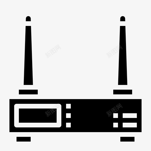 路由器调制解调器wifi图标svg_新图网 https://ixintu.com wifi 无线 计算机技术黑色 调制解调器 路由器