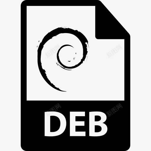Debian文件计算机文件格式图标svg_新图网 https://ixintu.com Debian文件 文件格式图标 计算机