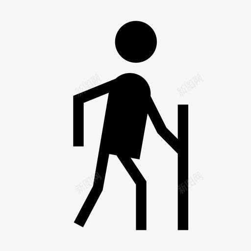 徒步旅行活动背包图标svg_新图网 https://ixintu.com 基本图标集 小径 徒步旅行 旅行 活动 背包 锻炼