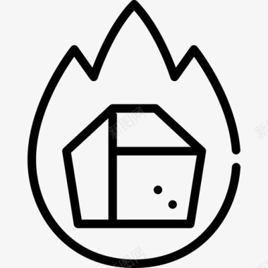 燃煤烧烤线工艺直线图标图标