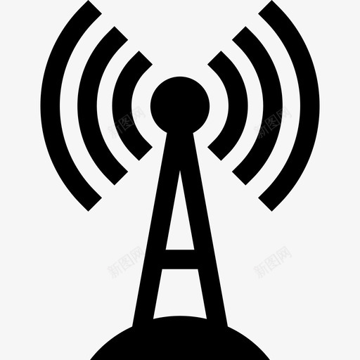 Wifi技术无线网络图标svg_新图网 https://ixintu.com Wifi 技术 无线网络