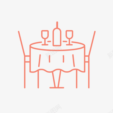 桌子晚餐椅子图标图标