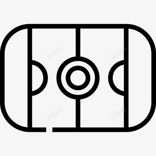 曲棍球盒运动7直线型图标svg_新图网 https://ixintu.com 曲棍球盒 直线型 运动7