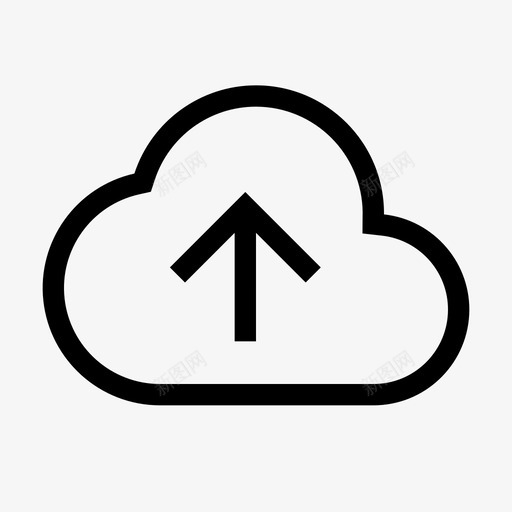 云上传云计算云存储图标svg_新图网 https://ixintu.com 云上传 云存储 云计算 必备图标集
