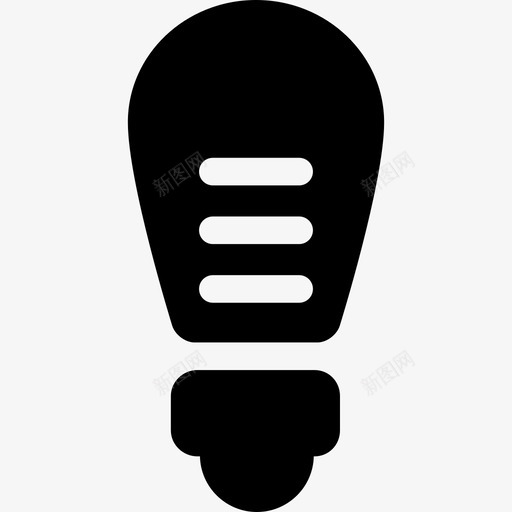 低能量灯泡技术灯泡填充图标svg_新图网 https://ixintu.com 低能量灯泡 技术 灯泡填充