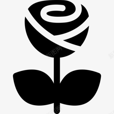 玫瑰大自然情人节图标图标