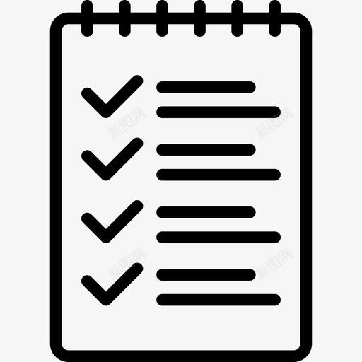 列表电子商务元素线性图标svg_新图网 https://ixintu.com 列表 电子商务元素 线性