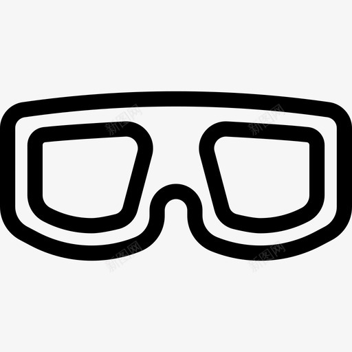 防护眼镜实验室图标svg_新图网 https://ixintu.com 实验室 防护眼镜