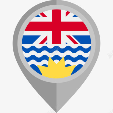 不列颠哥伦比亚省国旗圆形图标图标