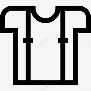 衬衫时装线性服装图标图标
