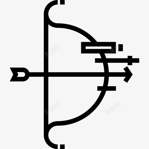 射箭运动5直线图标svg_新图网 https://ixintu.com 射箭 直线 运动5