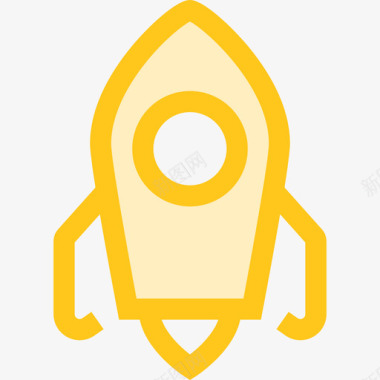 火箭教育3黄色图标图标