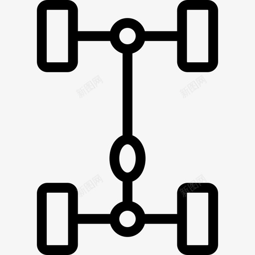 底盘汽车修理直线型图标svg_新图网 https://ixintu.com 底盘 汽车修理 直线型