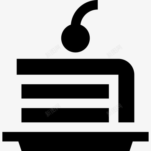 蛋糕咖啡店5填充图标svg_新图网 https://ixintu.com 咖啡店5 填充 蛋糕