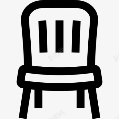 椅子家具线性线性图标图标