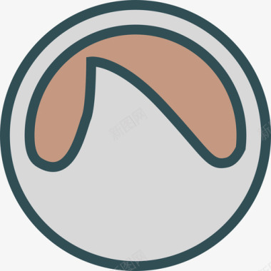 Grooveshark品牌线性颜色图标图标