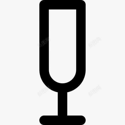 高玻璃酒吧玻璃杯和瓶子直线型图标svg_新图网 https://ixintu.com 直线型 酒吧玻璃杯和瓶子 高玻璃