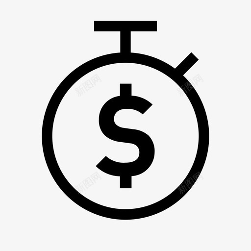 投资预算商务图标svg_新图网 https://ixintu.com 到期付款 商务 投资 等待付款 融资 重要图标设置清晰 预算