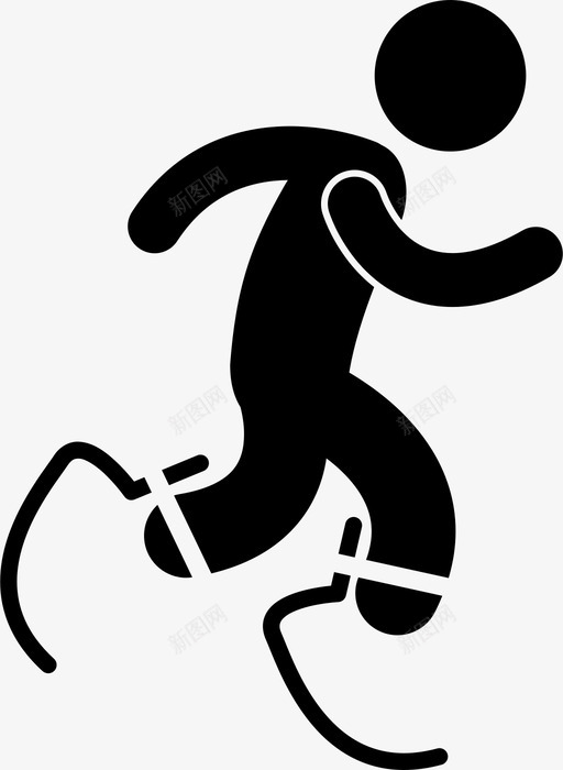 残奥会短跑运动员残疾人假肢运动员图标svg_新图网 https://ixintu.com 假肢运动员 残奥会残疾人体育和运动员 残奥会短跑运动员 残疾人 短跑运动员 跑步运动员