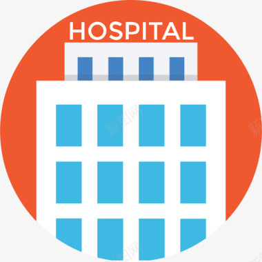 医院旅行7公寓图标图标