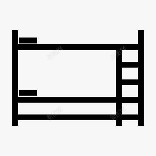 床床架沙发图标svg_新图网 https://ixintu.com 家具铭文 居所 床 床架 沙发 睡眠