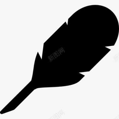 羽毛动物填充的羽毛图标图标