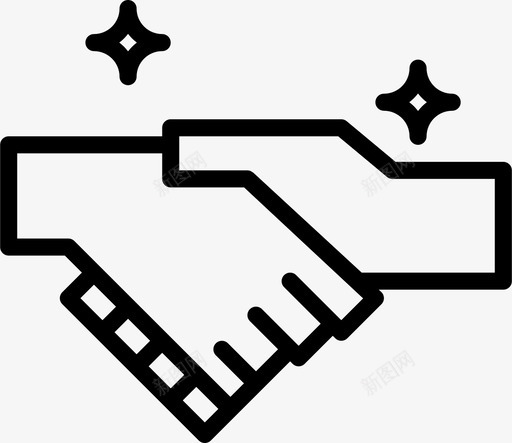 握手协议安排图标svg_新图网 https://ixintu.com 协议 合同 团队 安排 握手