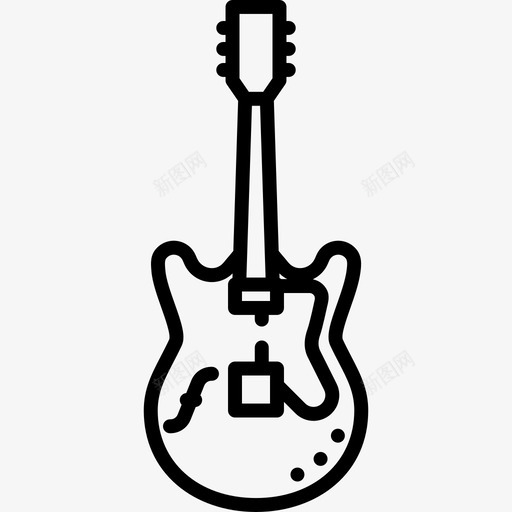 电吉他音乐音乐节图标svg_新图网 https://ixintu.com 电吉他 音乐 音乐节