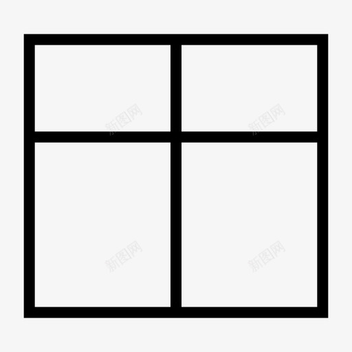 窗户展示窗房子图标svg_新图网 https://ixintu.com 家具 家居 展示窗 房子 橱窗 窗户