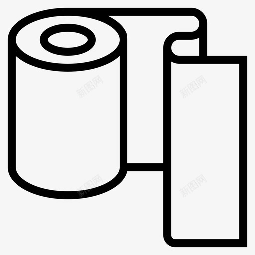 纸巾清洁剂卫生纸图标svg_新图网 https://ixintu.com 卫生纸 清洁剂 纸巾