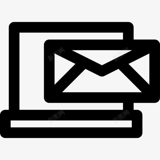 电子邮件通信系统线性线性图标svg_新图网 https://ixintu.com 电子邮件 线性 通信系统线性