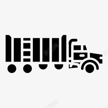自卸卡车运输运输标志图标图标