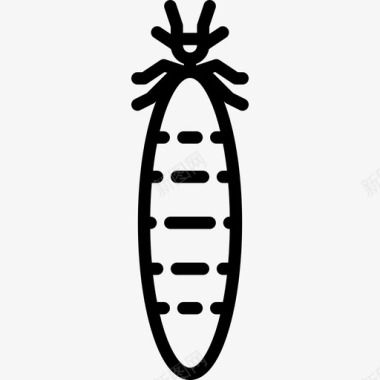 白蚁昆虫线状图标图标