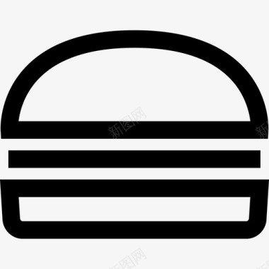 汉堡食物4直系图标图标