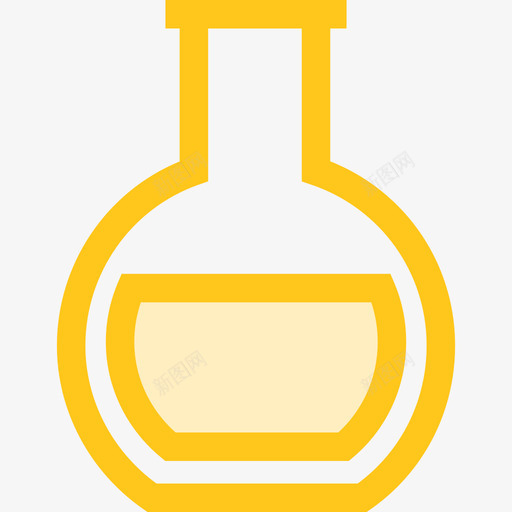 试管教育3黄色图标svg_新图网 https://ixintu.com 教育3 试管 黄色