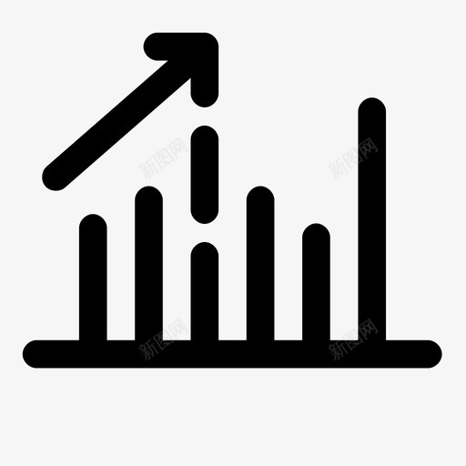 统计条形图业务图标svg_新图网 https://ixintu.com 业务 图形 数据 条形图 电子商务1差距加粗 统计