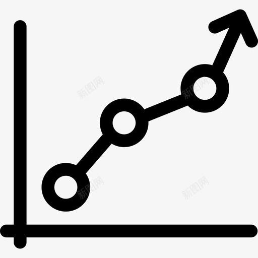 增长创业和新业务线直线型图标svg_新图网 https://ixintu.com 创业和新业务线 增长 直线型