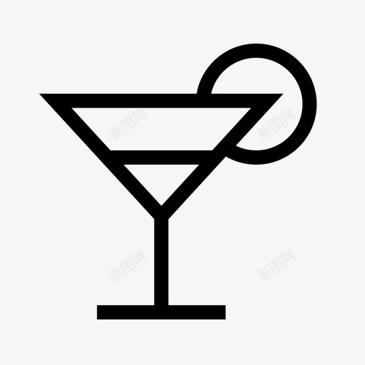 鸡尾酒酒酒吧图标svg_新图网 https://ixintu.com 玻璃杯 酒 酒吧 食物和饮料 饮料 鸡尾酒
