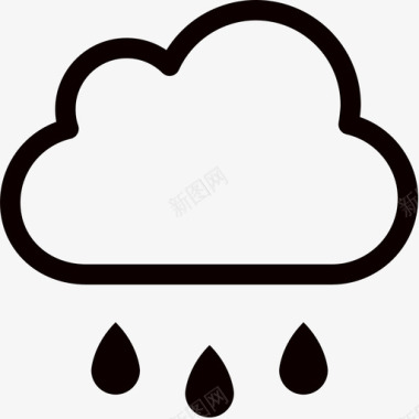 weather_9中雨图标
