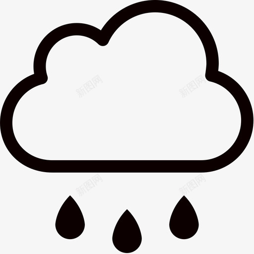 weather_9中雨svg_新图网 https://ixintu.com weather_9中雨
