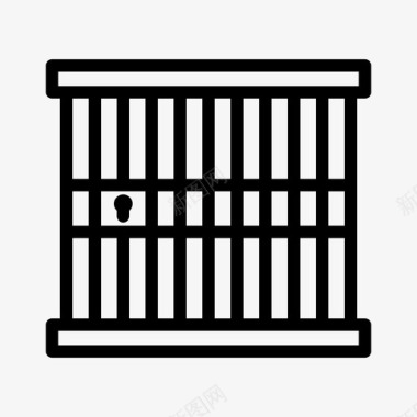 监狱正义法律图标图标