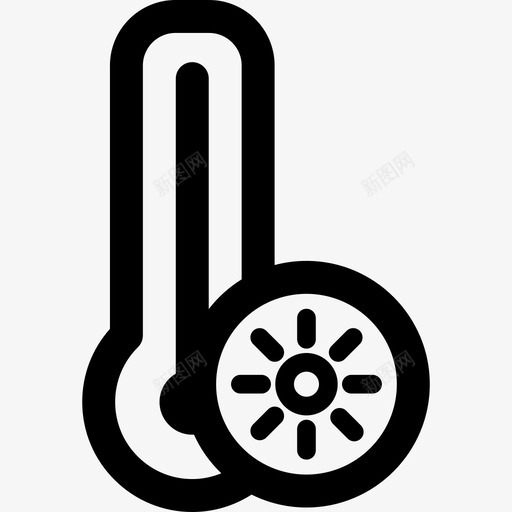 温度计工具和器具暖气和空调元件图标svg_新图网 https://ixintu.com 工具和器具 暖气和空调元件 温度计