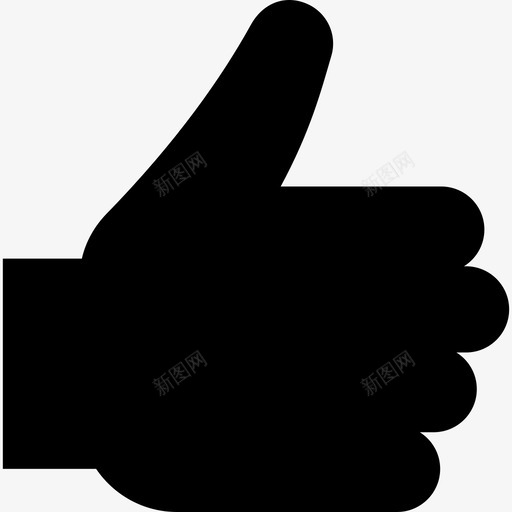 竖起大拇指做手势投票和问候图标svg_新图网 https://ixintu.com 做手势 投票和问候 竖起大拇指
