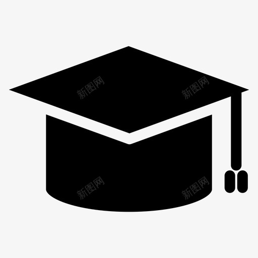毕业帽帽子教育图标svg_新图网 https://ixintu.com 大学 帽子 教育 毕业帽