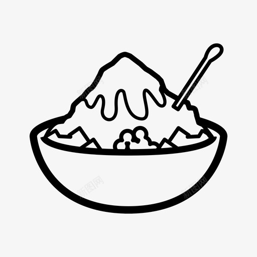刨冰饮料甜点图标svg_新图网 https://ixintu.com 刨冰 夏季 热带 甜点 饮料