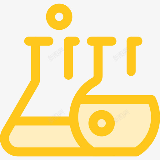 化学学校收藏3黄色图标svg_新图网 https://ixintu.com 化学 学校收藏3 黄色