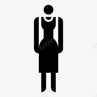 女厕女士标牌图标图标