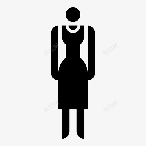 女厕女士标牌图标svg_新图网 https://ixintu.com 女厕 女士 标牌